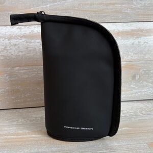 Porsche Design Lufthansa Business Class Black Zip Amenity Kit Bag NO CONTENTS